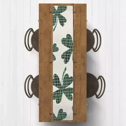Large Plaid Clover Table Runner, 90 in.
