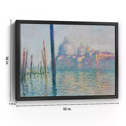 Le Grand Canal-Venice Framed Canvas Art Print