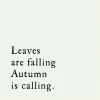 Leaves Are Falling Poem Framed Wall Art