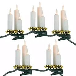 LED Clip on Candle Cluster Christmas Lights
