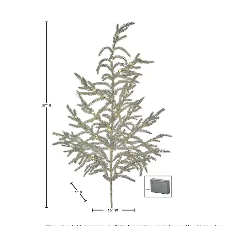 LED Natural Touch Norfolk Pine Spray
