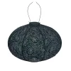 LED Oval Green Outdoor Hanging Lantern