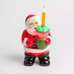 LED Santa with Bubble Light Figurine