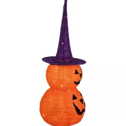 LED Stacked Jack O Lanterns Outdoor Decoration