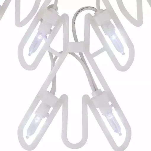 LED White and Blue Snowflake Decoration, 15 in.