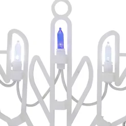 LED White and Blue Snowflake Decoration, 15 in.