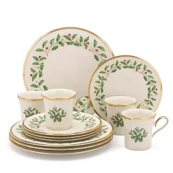 Lenox Holly Gold Edge 12-pc. Dinnerware Set