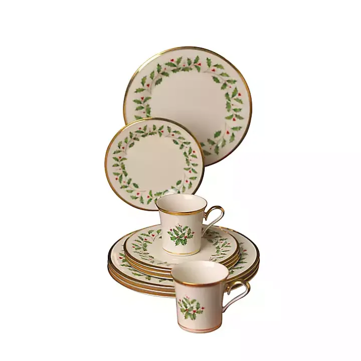 Lenox Holly Gold Edge 12-pc. Dinnerware Set