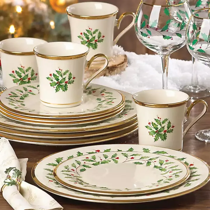 Lenox Holly Gold Edge 12-pc. Dinnerware Set