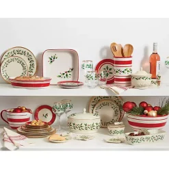 Lenox Holly Gold Edge 12-pc. Dinnerware Set