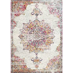 Leola Vintage Medallion Area Rug, 5x8