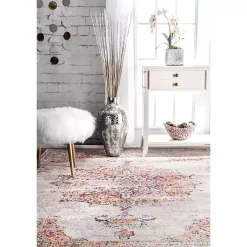 Leola Vintage Medallion Area Rug, 5x8