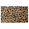 Leopard Print Coir Doormat
