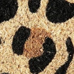 Leopard Print Coir Doormat
