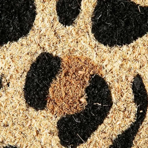 Leopard Print Coir Doormat