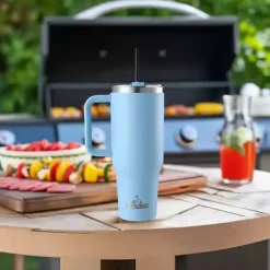 Light Blue 40 oz. Insulated Travel Tumbler