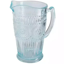 Light Blue Glass Circa Pitcher