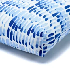 Light Blue Patterned Outdoor Bench Cushion
