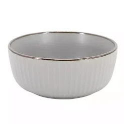 Light Gray Leo Stoneware 16-pc. Dinnerware Set