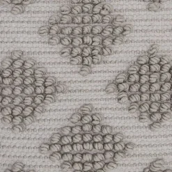 Light Gray Woven Diamond Pillow