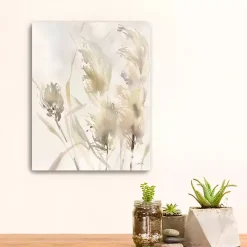Light Pampas Grasses Canvas Art Print, 16x20 in.