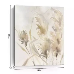 Light Pampas Grasses Canvas Art Print, 16x20 in.