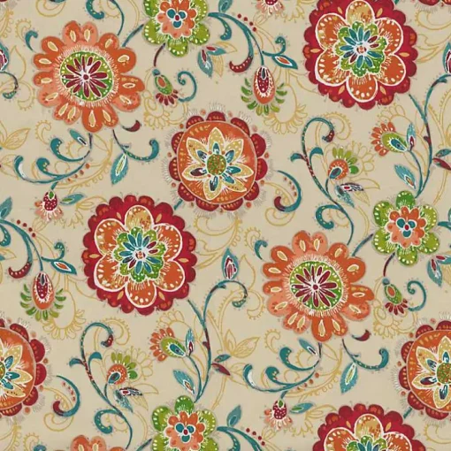 Lily Paisley Outdoor Lumbar Pillows, Set of 2
