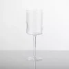 Linear Ribbed Goblet Wine Glass