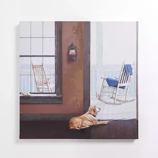 Looking Out At Sea Canvas Art Print