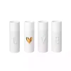 Love Gold Heart White Ceramic Mini Vases, Set of 4