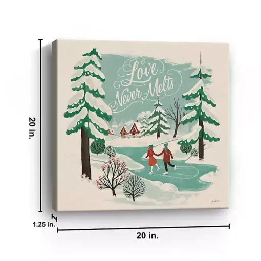 Love Never Melts Canvas Art Print
