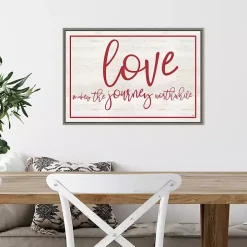 Love The Journey Valentine's Framed Wall Art