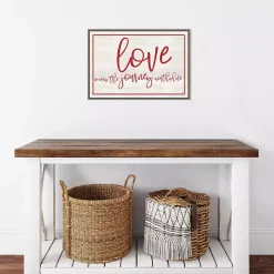 Love The Journey Valentine's Framed Wall Art