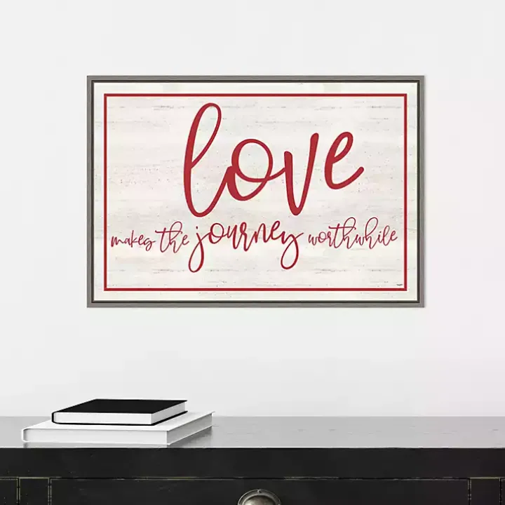 Love The Journey Valentine's Framed Wall Art