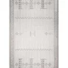 Lowden Gray Tribal Outdoor Rug, 5x8