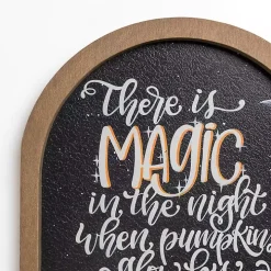 Magic in the Night Halloween Wall Plaque