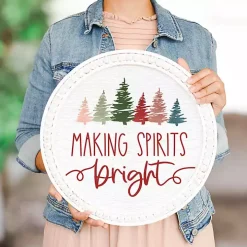 Making Spirits Bright Wall Plaque