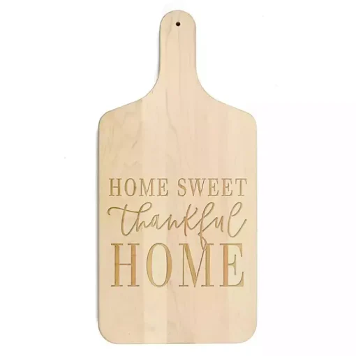 Maple Wood Home Sweet Thankful Home Cutting Board