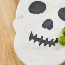 Marble Skull Halloween Cheese Board