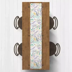 Mardi Gras Party Table Runner, 72 in.