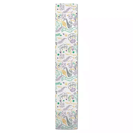 Mardi Gras Party Table Runner, 72 in.