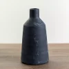 Matte Black Modern Vase, 9 in.