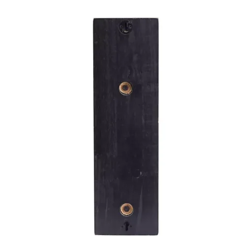 Matte Black Poplar Wood Sconce