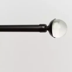 Matte Bronze Eleanor Curtain Rod Set, 120 in.