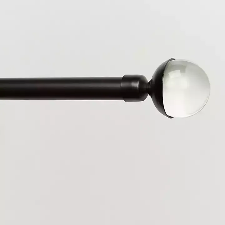 Matte Bronze Eleanor Curtain Rod Set, 120 in.