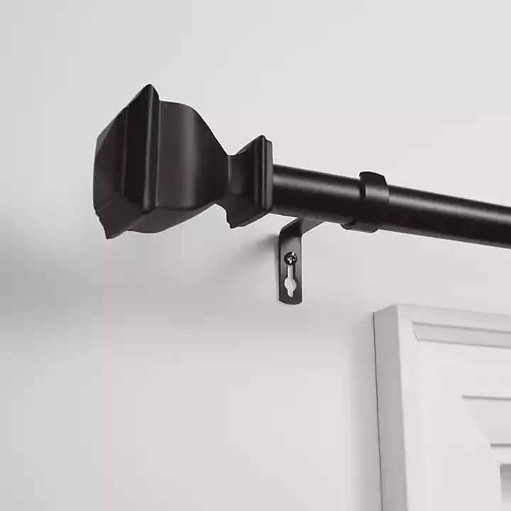 Matte Bronze Napoleon Outdoor Curtain Rod, 160 in.