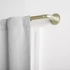 Matte Silver Hyde Wrap Around Curtain Rod, 120 in.