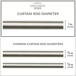 Matte Silver Modern Twist Curtain Rod, 120 in.