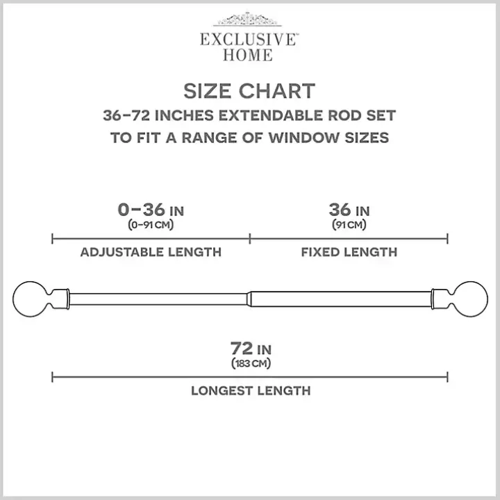 Matte White Open Sphere Curtain Rod, 72 in.