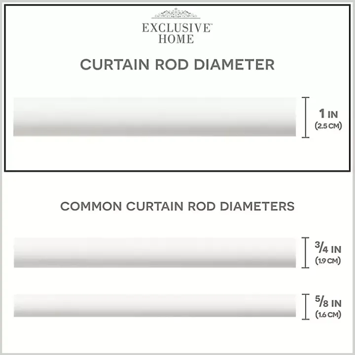 Matte White Open Sphere Curtain Rod, 72 in.